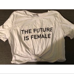 Future Is Female Crop Top